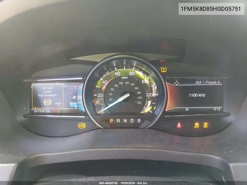 2017 FORD EXPLORER VIN 1FM5K8D85HGD05751 — фото 7