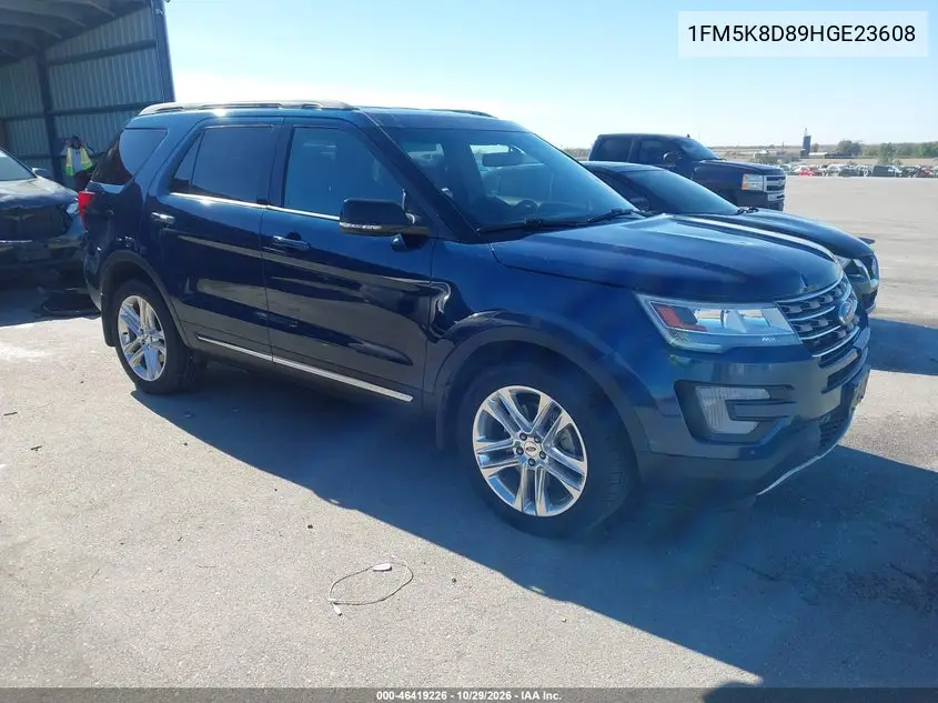 FORD EXPLORER 2017, VIN 1FM5K8D89HGE23608