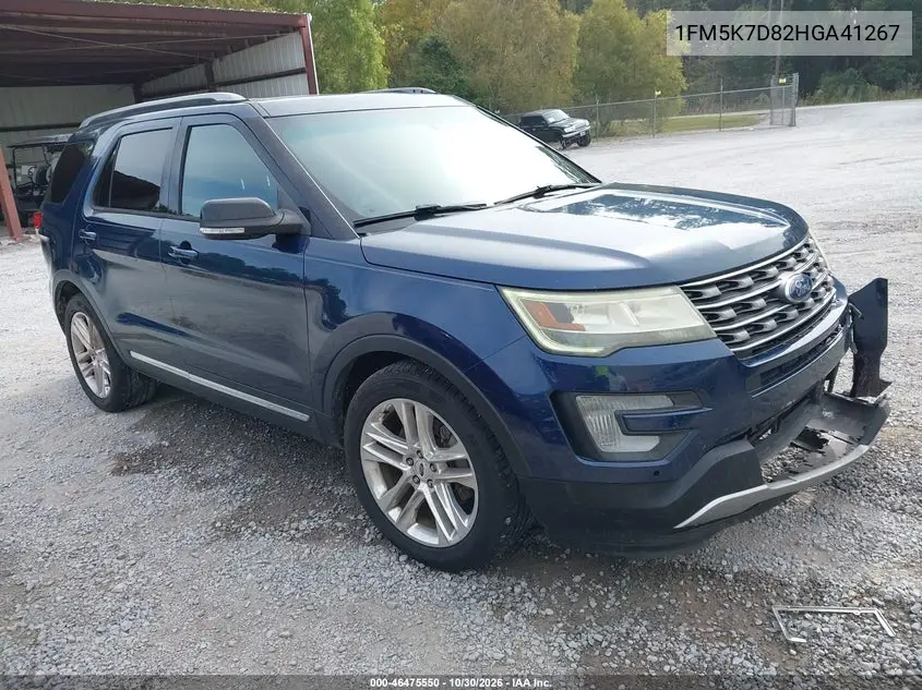 FORD EXPLORER 2017, VIN 1FM5K7D82HGA41267