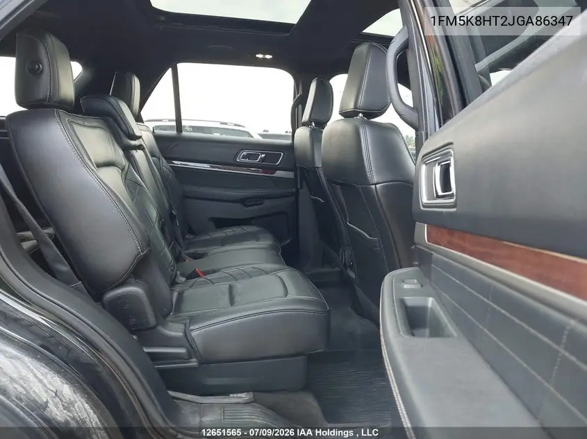 2018 FORD EXPLORER VIN 1FM5K8HT2JGA86347 — фото 8
