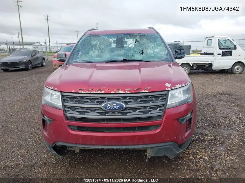 2018 FORD EXPLORER VIN 1FM5K8D87JGA74342 — фото 11