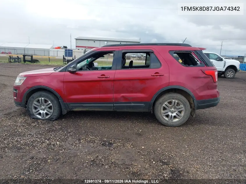 2018 FORD EXPLORER VIN 1FM5K8D87JGA74342 — фото 13