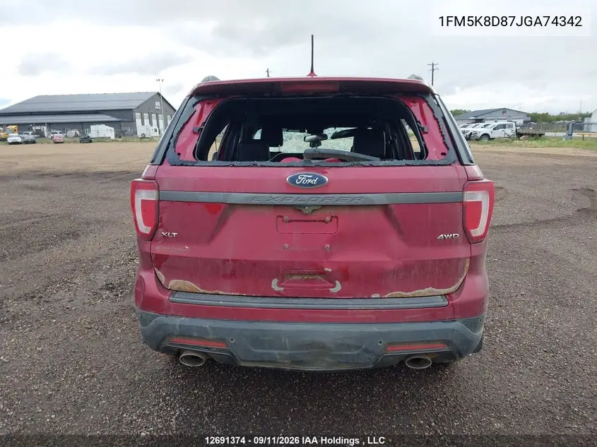 2018 FORD EXPLORER VIN 1FM5K8D87JGA74342 — фото 15