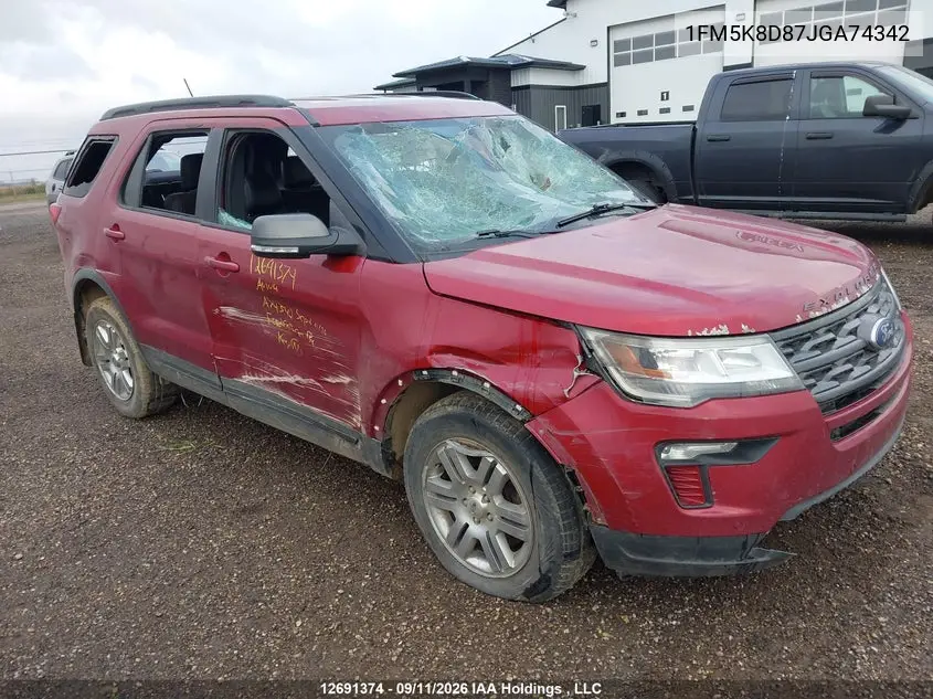 2018 FORD EXPLORER VIN 1FM5K8D87JGA74342 — фото 6