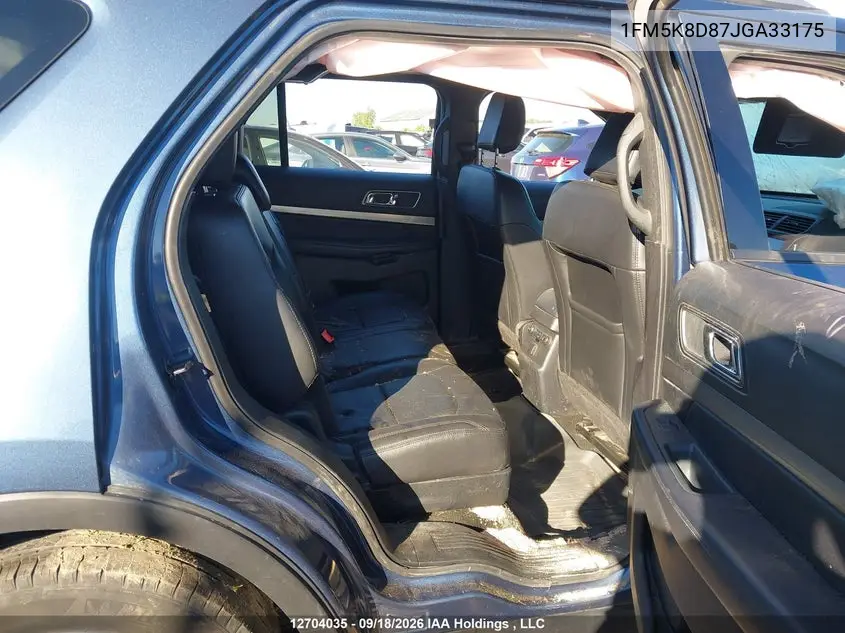 2018 FORD EXPLORER VIN 1FM5K8D87JGA33175 — фото 8