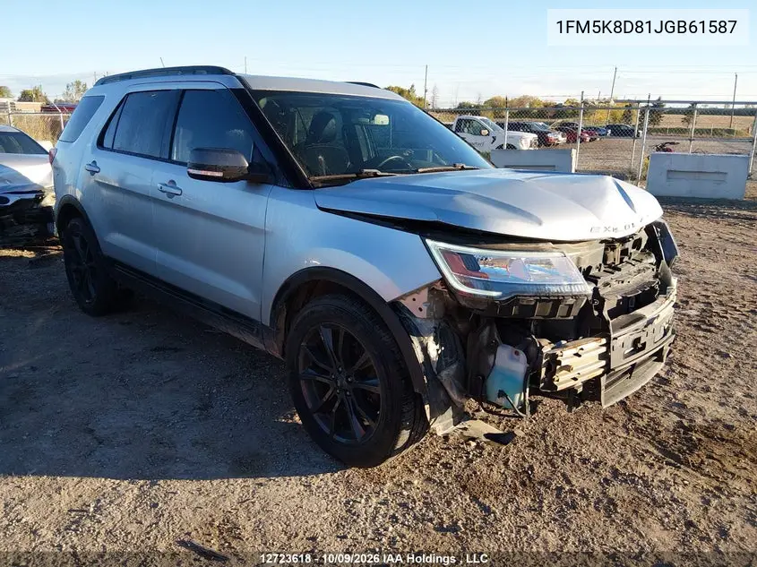 FORD EXPLORER 2018, VIN 1FM5K8D81JGB61587