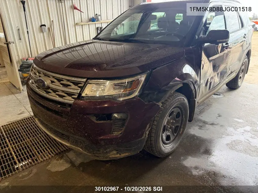 FORD EXPLORER 2018, VIN 1FM5K8D88JGC01518