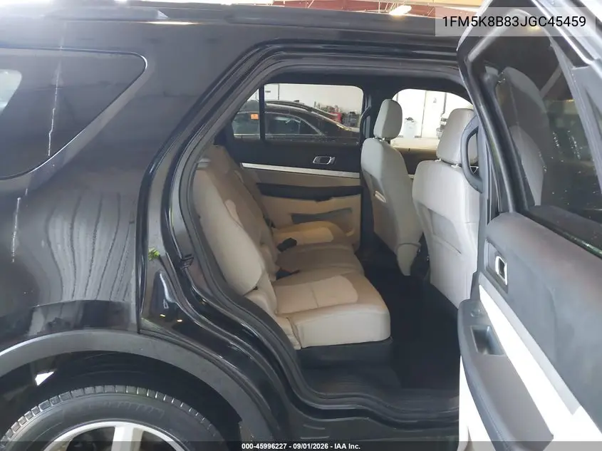 2018 FORD EXPLORER VIN 1FM5K8B83JGC45459 — фото 8