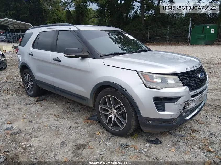 FORD EXPLORER 2018, VIN 1FM5K8GT9JGA73922