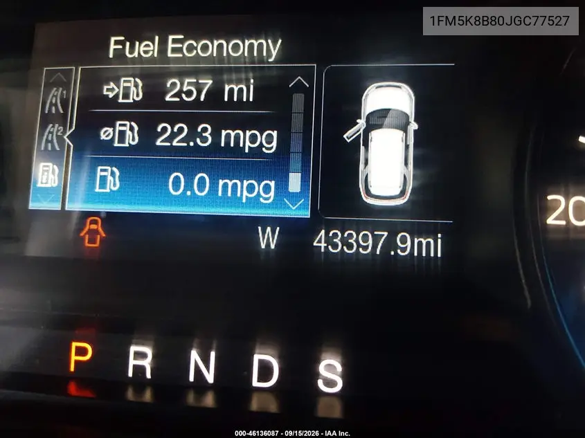 2018 FORD EXPLORER VIN 1FM5K8B80JGC77527 — фото 16