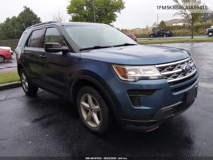 FORD EXPLORER 2018, VIN 1FM5K8B86JGA59415