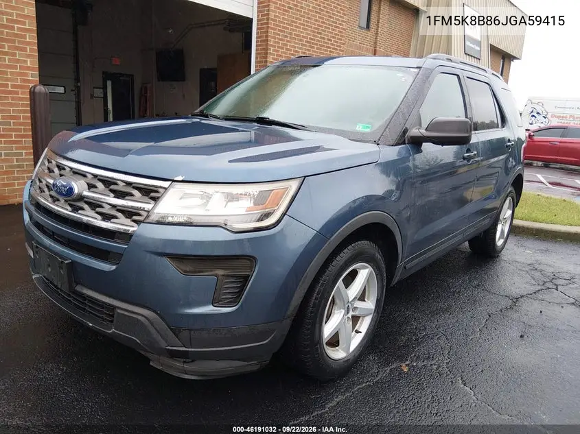 2018 FORD EXPLORER VIN 1FM5K8B86JGA59415 — фото 2