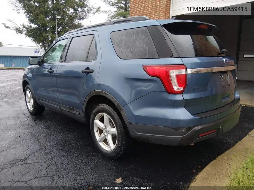 2018 FORD EXPLORER VIN 1FM5K8B86JGA59415 — фото 3