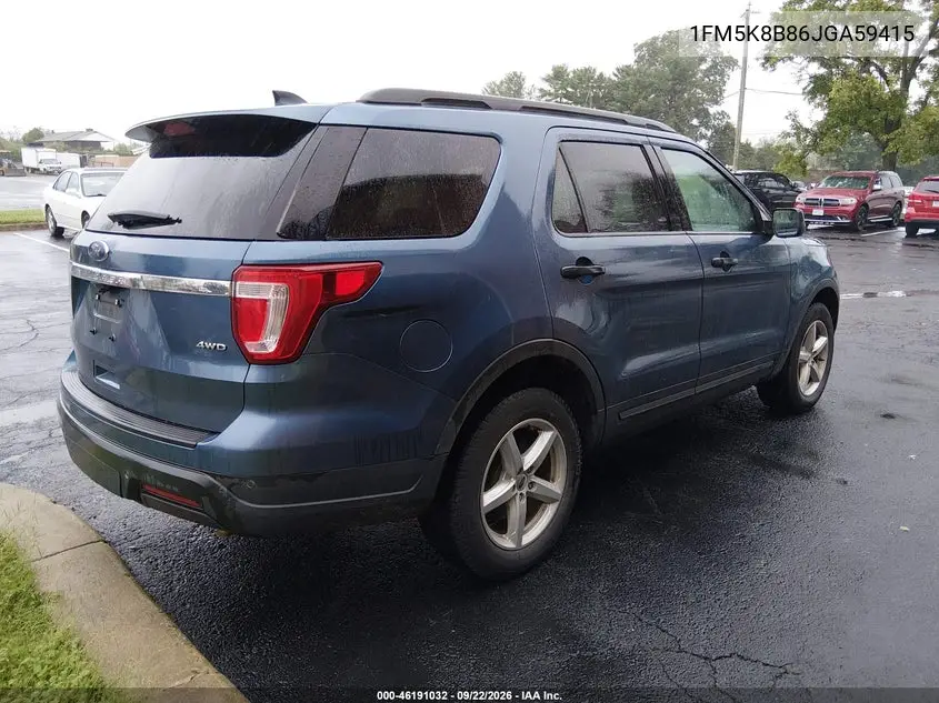 2018 FORD EXPLORER VIN 1FM5K8B86JGA59415 — фото 4