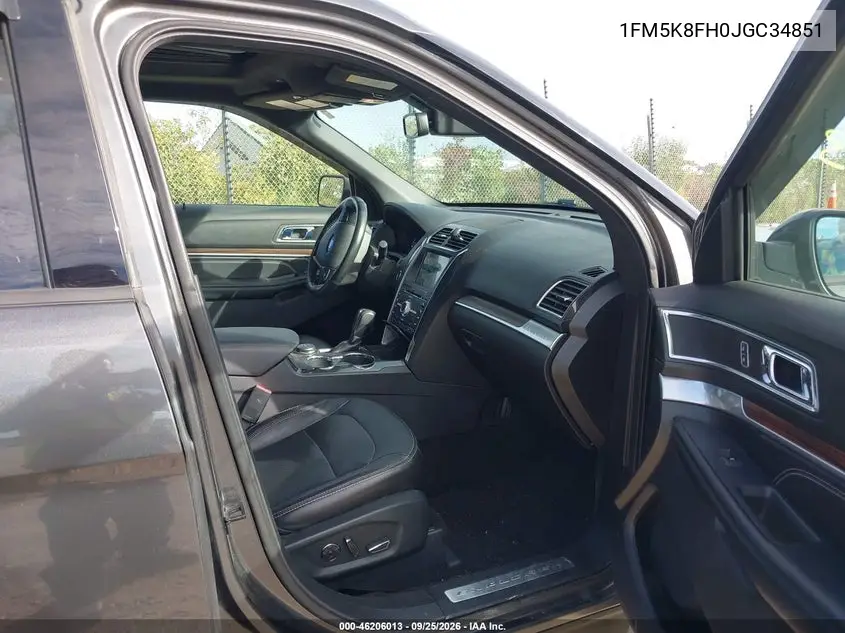 2018 FORD EXPLORER VIN 1FM5K8FH0JGC34851 — фото 5