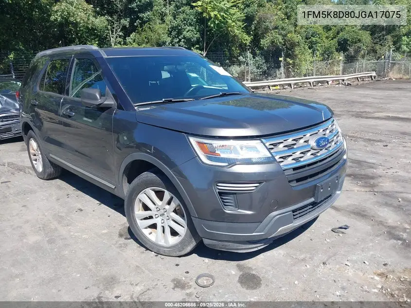FORD EXPLORER 2018, VIN 1FM5K8D80JGA17075