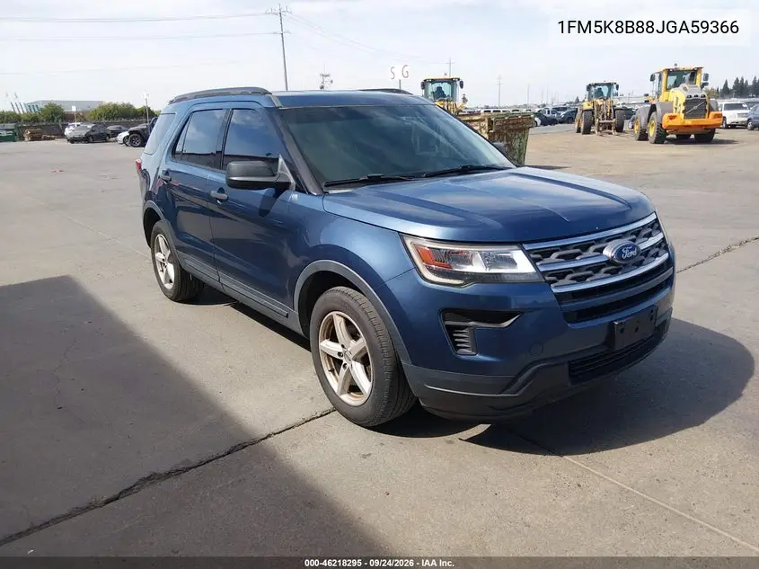 FORD EXPLORER 2018, VIN 1FM5K8B88JGA59366