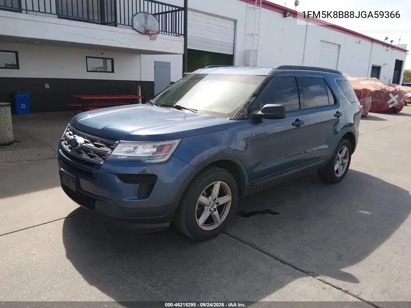 2018 FORD EXPLORER VIN 1FM5K8B88JGA59366 — фото 2