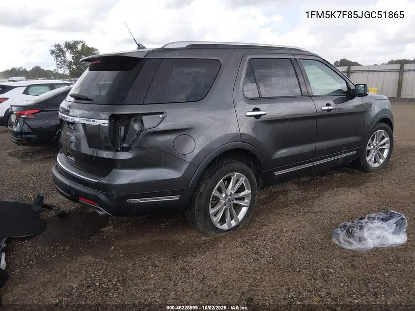2018 FORD EXPLORER VIN 1FM5K7F85JGC51865 — фото 4