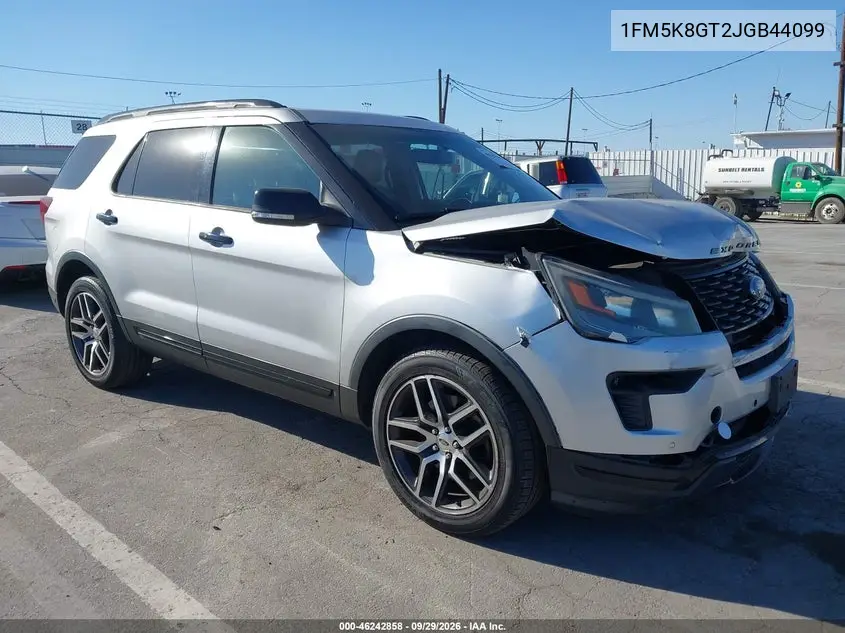 FORD EXPLORER 2018, VIN 1FM5K8GT2JGB44099