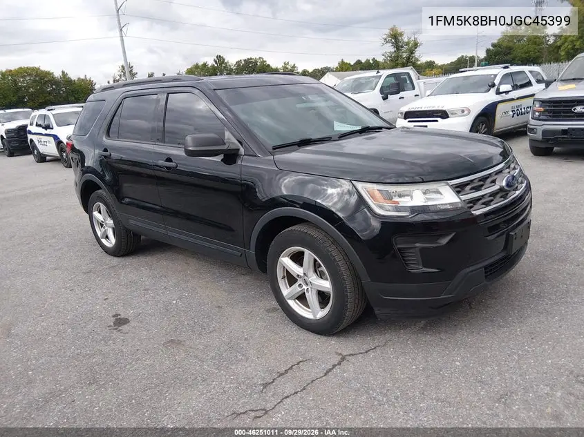 FORD EXPLORER 2018, VIN 1FM5K8BH0JGC45399