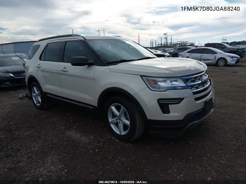 FORD EXPLORER 2018, VIN 1FM5K7D80JGA88240