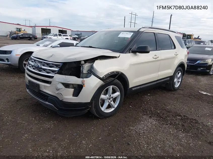 2018 FORD EXPLORER VIN 1FM5K7D80JGA88240 — фото 2