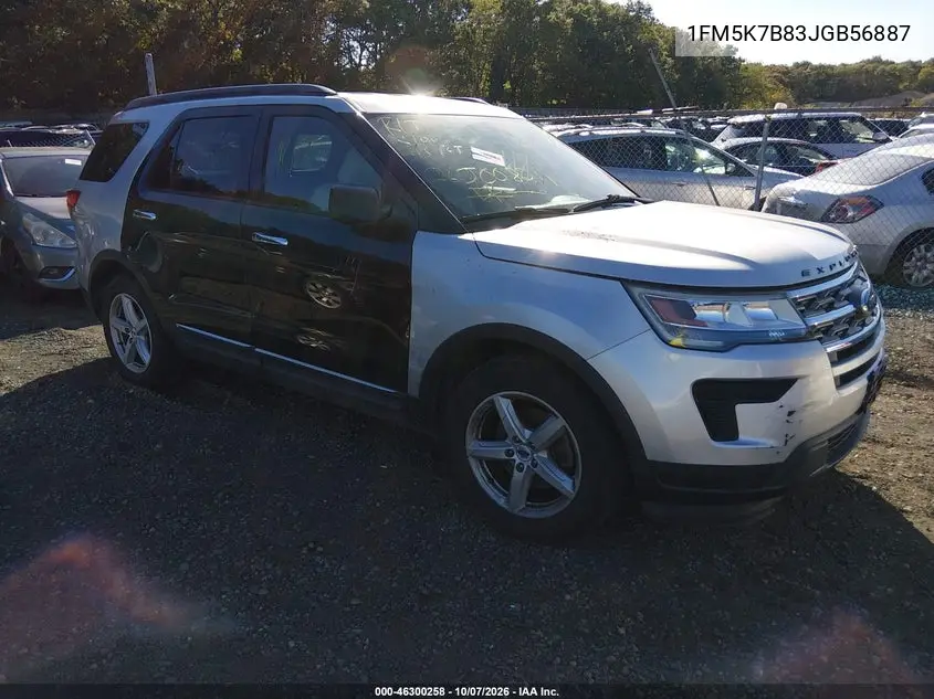 FORD EXPLORER 2018, VIN 1FM5K7B83JGB56887