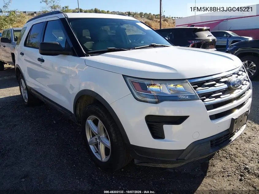 FORD EXPLORER 2018, VIN 1FM5K8BH3JGC45221