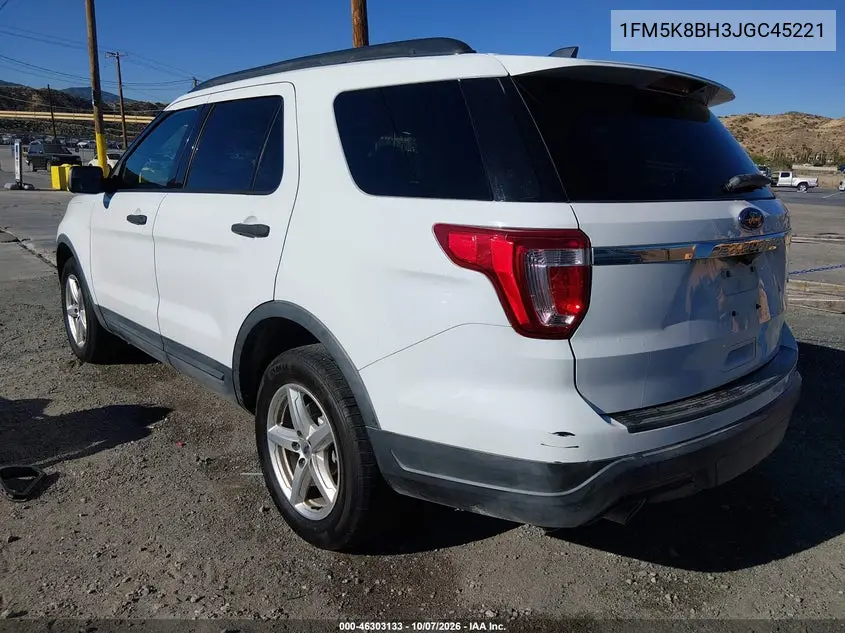 2018 FORD EXPLORER VIN 1FM5K8BH3JGC45221 — фото 3