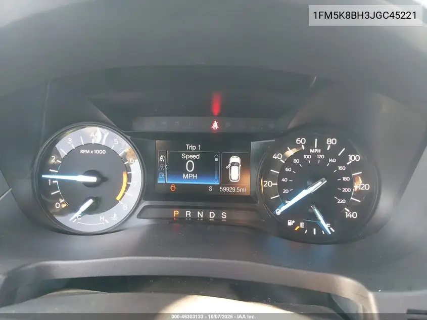 2018 FORD EXPLORER VIN 1FM5K8BH3JGC45221 — фото 7