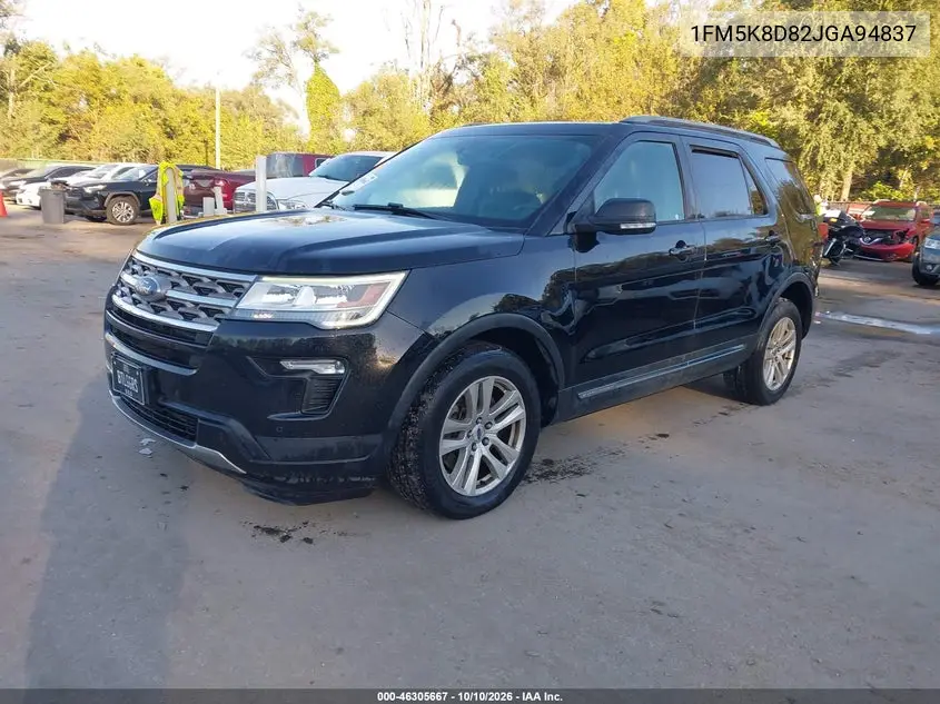 2018 FORD EXPLORER VIN 1FM5K8D82JGA94837 — фото 2