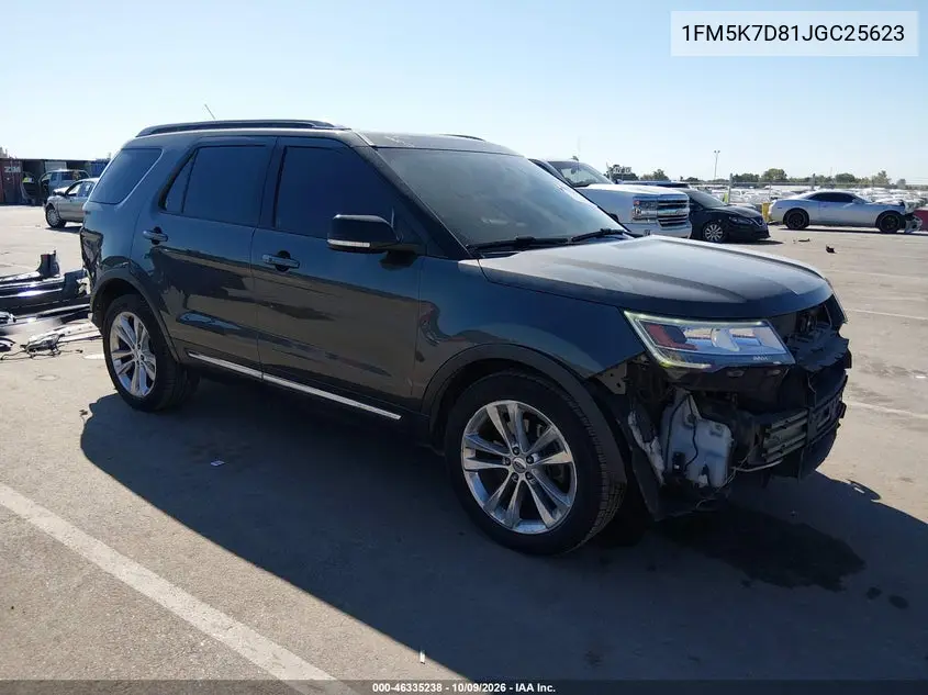 FORD EXPLORER 2018, VIN 1FM5K7D81JGC25623