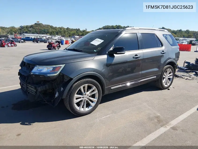 2018 FORD EXPLORER VIN 1FM5K7D81JGC25623 — фото 2