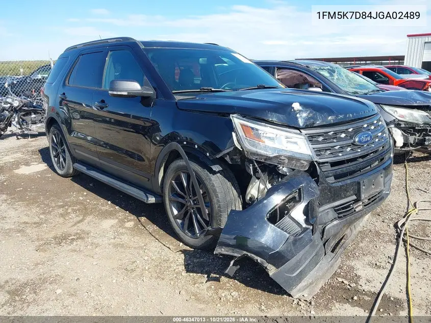 FORD EXPLORER 2018, VIN 1FM5K7D84JGA02489