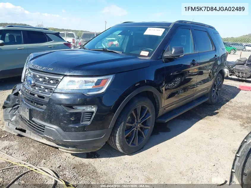 2018 FORD EXPLORER VIN 1FM5K7D84JGA02489 — фото 2