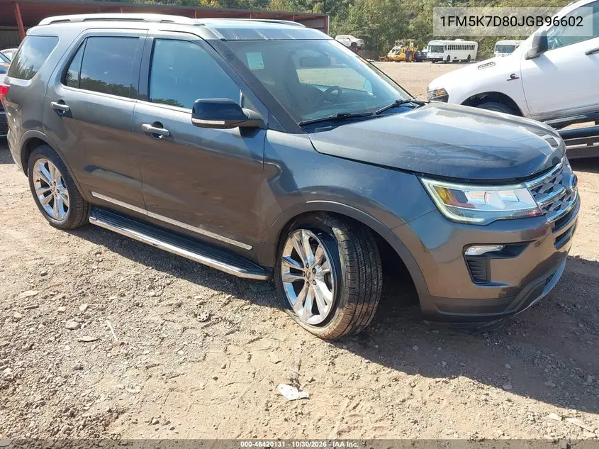 FORD EXPLORER 2018, VIN 1FM5K7D80JGB96602