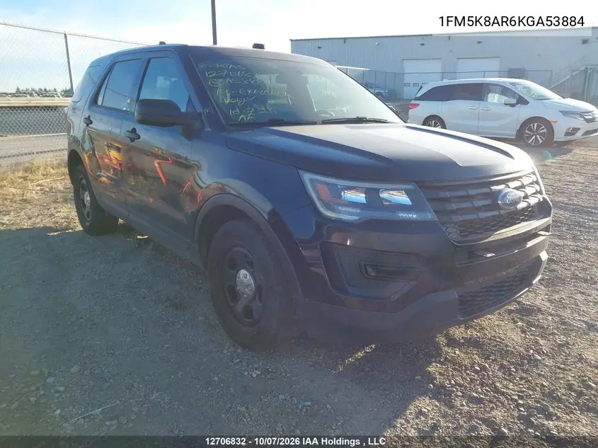 FORD EXPLORER 2019, VIN 1FM5K8AR6KGA53884
