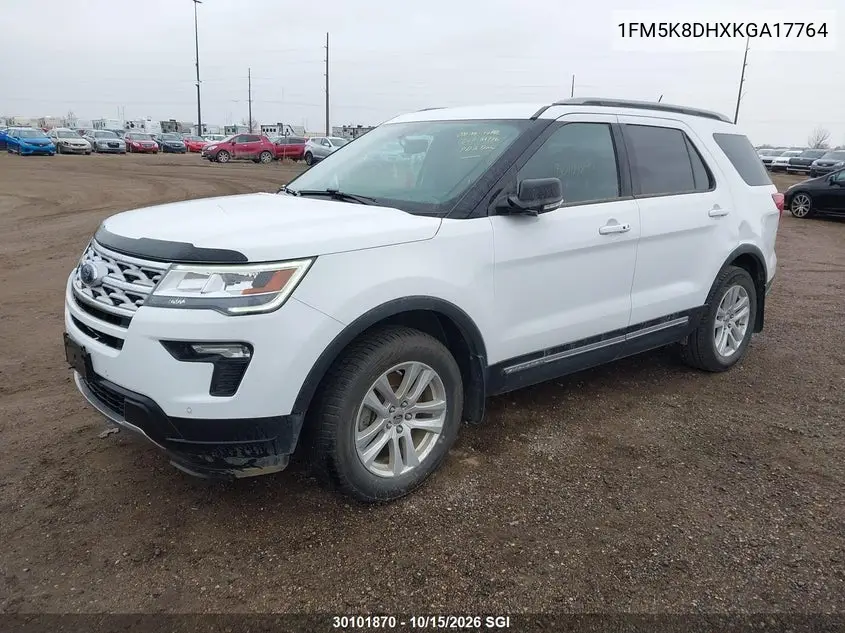 2019 FORD EXPLORER VIN 1FM5K8DHXKGA17764 — фото 2