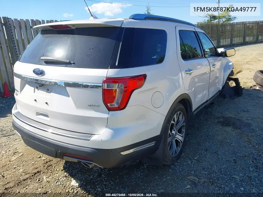 2019 FORD EXPLORER VIN 1FM5K8F87KGA49777 — фото 4