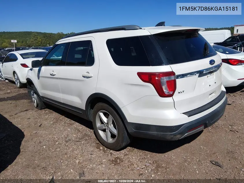 2019 FORD EXPLORER VIN 1FM5K7D86KGA15181 — фото 3