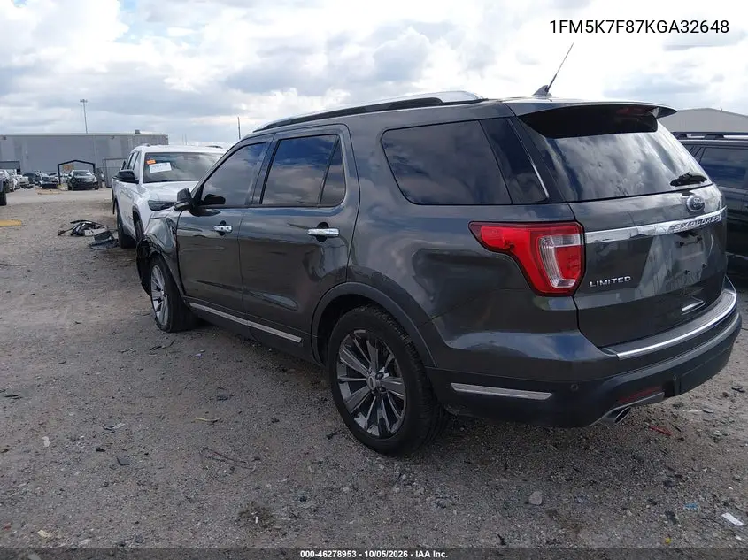 2019 FORD EXPLORER VIN 1FM5K7F87KGA32648 — фото 3