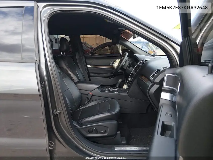 2019 FORD EXPLORER VIN 1FM5K7F87KGA32648 — фото 5