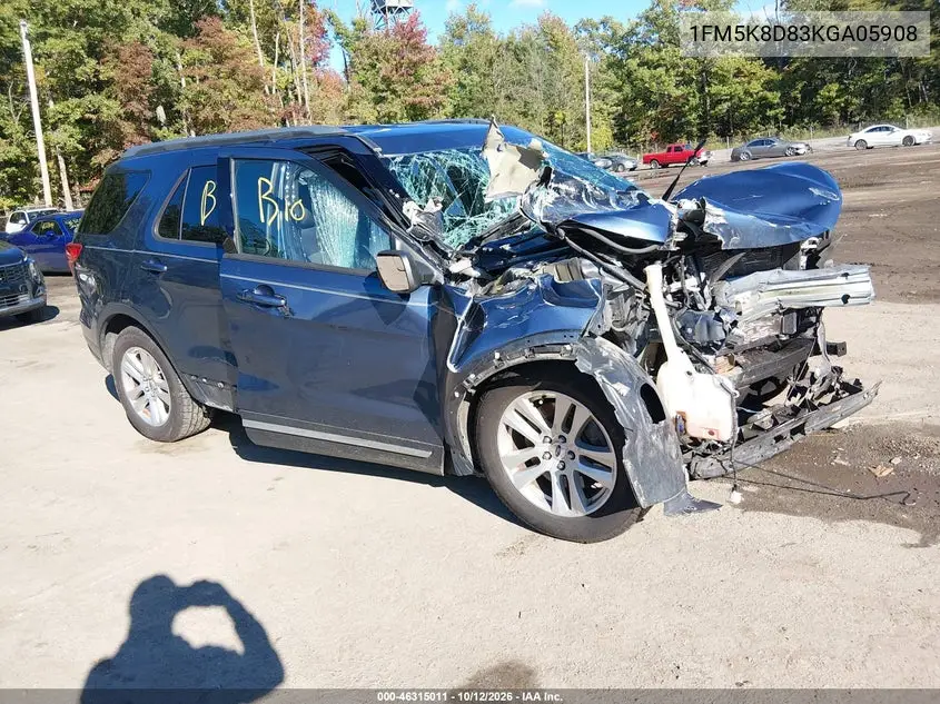 FORD EXPLORER 2019, VIN 1FM5K8D83KGA05908