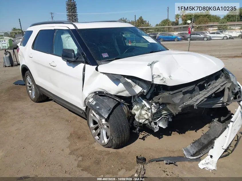 FORD EXPLORER 2019, VIN 1FM5K7D80KGA10235