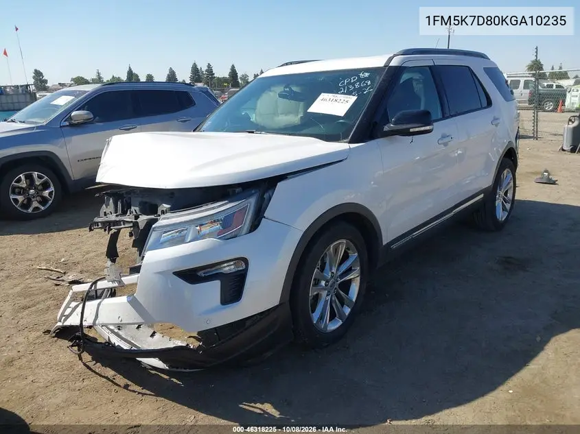 2019 FORD EXPLORER VIN 1FM5K7D80KGA10235 — фото 2