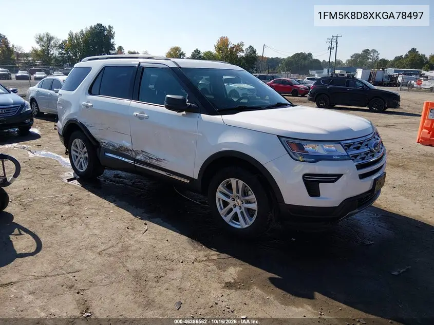 FORD EXPLORER 2019, VIN 1FM5K8D8XKGA78497