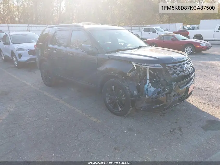 FORD EXPLORER 2019, VIN 1FM5K8D87KGA87500