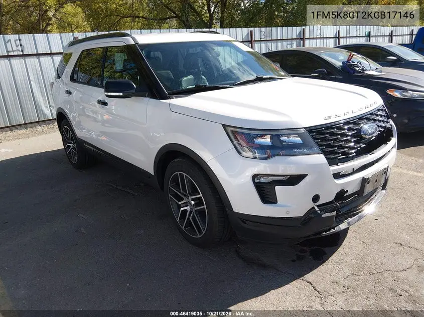 FORD EXPLORER 2019, VIN 1FM5K8GT2KGB17146