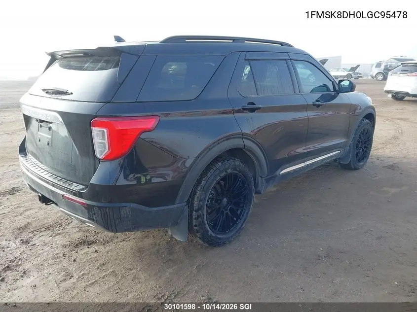 2020 FORD EXPLORER VIN 1FMSK8DH0LGC95478 — фото 4